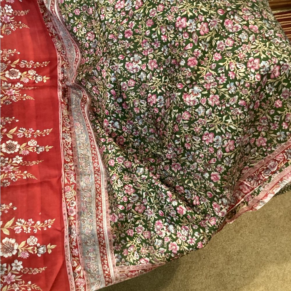 Floral Patterned saree new with fall